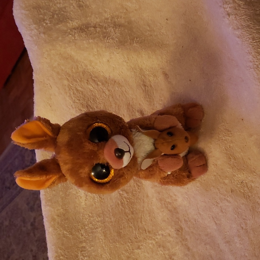 TY BEANIE BOO. KIPPER THE KANGEROO WITH BABY ROO.  NWOT.